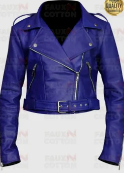 Women's Blue Short Body Jacket