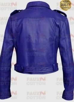 Women's Blue Short Body Jacket