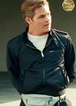 Wonder Woman 1984 Steve Trevor Black Bomber Jacket