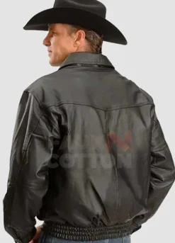 Wrestler John Layfield Shirt Collar Style Leather Jacket