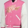 WWE 2025 Tiffany Stratton Pink Varsity Jacket