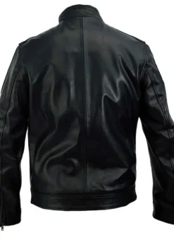 WWE DEAN AMBROSE LOGO BLACK LEATHER JACKET