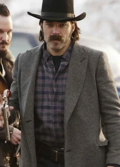 WYNONNA ERAP SE04 (DOC HOLLIDAY) TIM ROZON GREY WOOL COAT