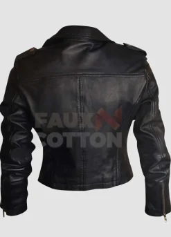 Xelement Women's Short Black Engineer Motorcycle Jacket