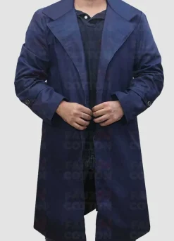 X-Files David Duchovny Cotton Trench Coat