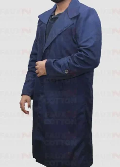 X-Files David Duchovny Cotton Trench Coat