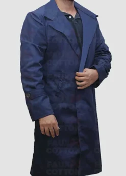 X-Files David Duchovny Cotton Trench Coat