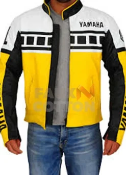 Yamaha Yellow Leather Jacket