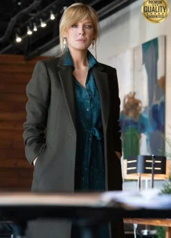 Yellowstone Beth Dutton ( Kelly Reilly ) Grey Trench Coat