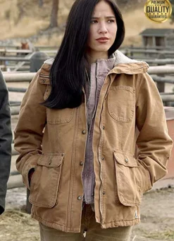 Yellowstone Kelsey Asbille ( Monica Dutton ) Brown Jacket