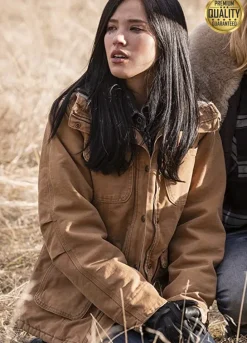 Yellowstone Kelsey Asbille ( Monica Dutton ) Brown Jacket