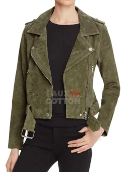 YOU (GUINEVERE BECK) ELIZABETH LAIL SUEDE LEATHER JACKET