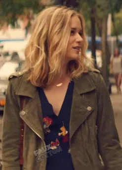 YOU (GUINEVERE BECK) ELIZABETH LAIL SUEDE LEATHER JACKET