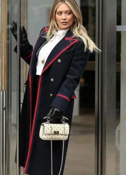 YOUNGER (KELSEY PETERS) HILARY DUFF BLACK WOOL COAT