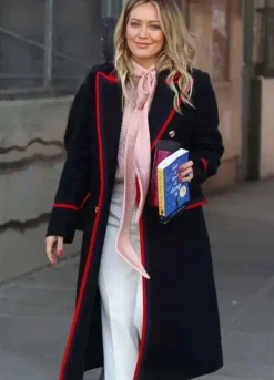 YOUNGER (KELSEY PETERS) HILARY DUFF BLACK WOOL COAT
