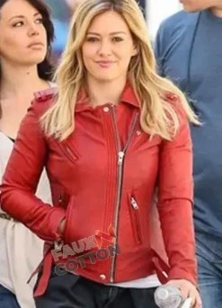 Younger (Kelsey Peters) Hilary Duff Red Leather Jacket