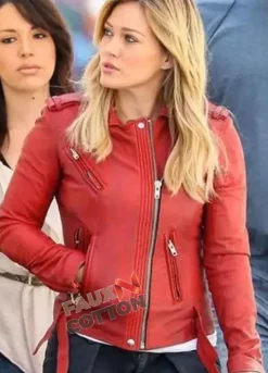 Younger (Kelsey Peters) Hilary Duff Red Leather Jacket