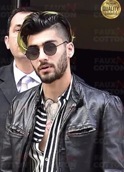 ZAYN MALIK BLACK LEATHER JACKET