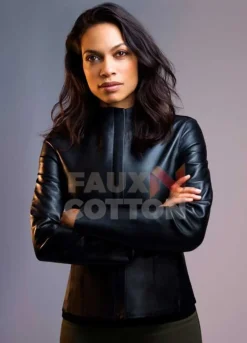Zombieland Double Tap Rosario Dawson Leather Jacket