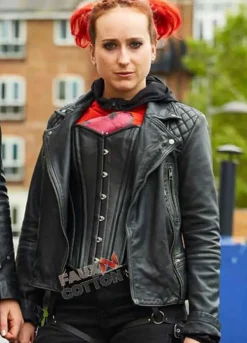 Zomboat (Kat) Leah Brotherhead Black Leather Jacket