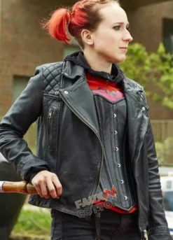 Zomboat (Kat) Leah Brotherhead Black Leather Jacket